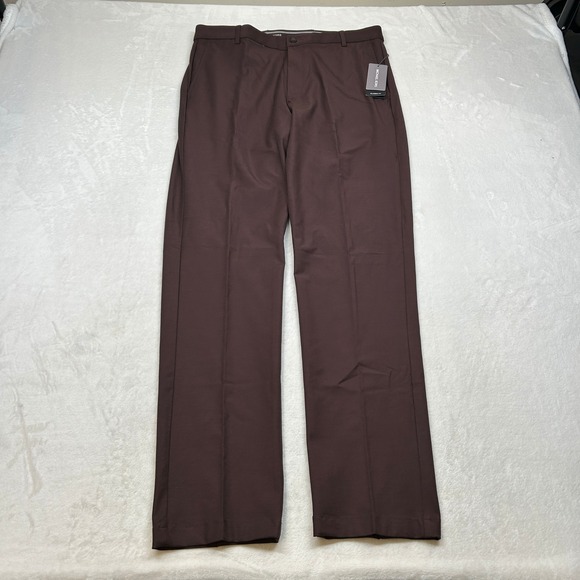 Michael Kors Bedford Active Pants Mens‎ 32x32 Wine Red Stretch Wicking NEW - Picture 2 of 7